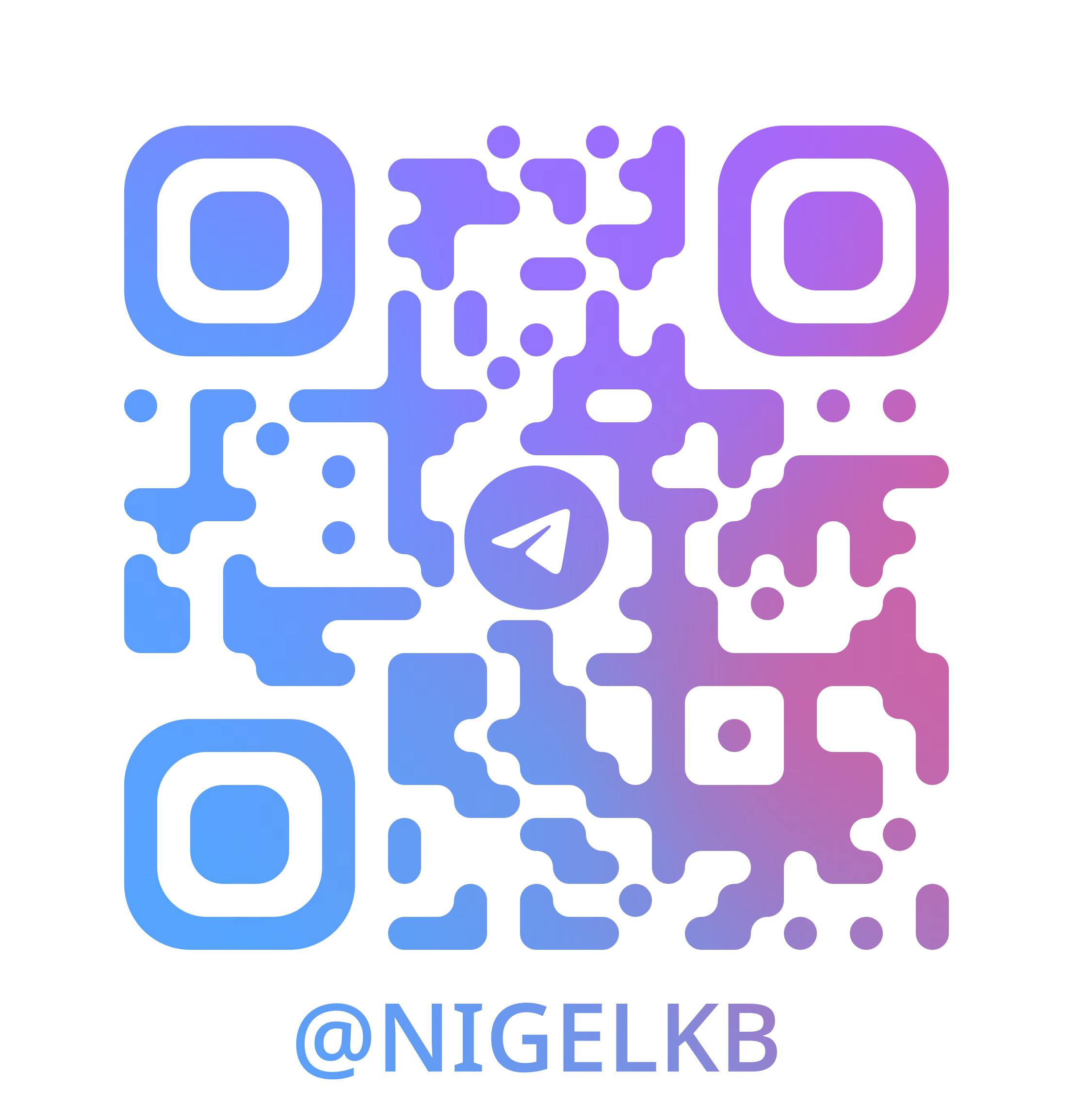 Telegram QR Code — 掃描加 TG 客服